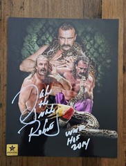 WWE WWF Jake The Snake Roberts signed autographed 8×10 with COA + photo proof