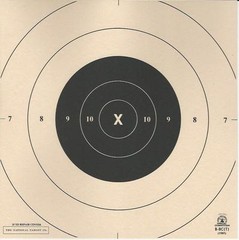B-8C [B8C] NRA Official 25 Yard Repair Center for B-8 Target (100) Tagboard