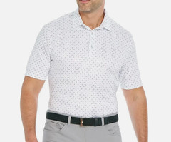 Greg Norman Men’s ML75 UPF 50+ Moisture Wicking Polo White Small NWT