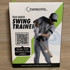 SWINGRAIL Train Smarter Swing Trainer Baseball Softball Portable Lightweight Aid