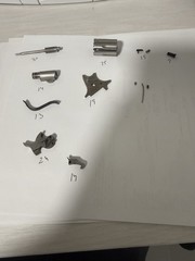 Full Set Of Parts For North American Arms 22 Cal Revolver . Except frame .