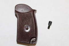 Original Soviet Army MAKAROV BAKELITE PISTOL GRIP and Original SCREW #BINY54