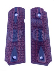 FACTORY COLT 1911 Commander Grips Take-offs G10 Full-Size Government Red Black