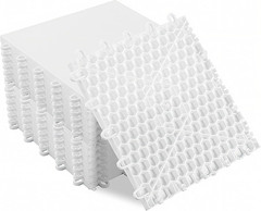 15 PCS Hockey Floor Tiles Mats, Interlocking Dryland Synthetic Ice Tiles for Hoc