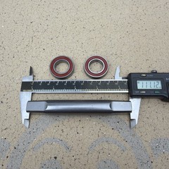111mm Phil Wood square taper (JIS) bottom bracket spindle W/PWX03 bearings NEW