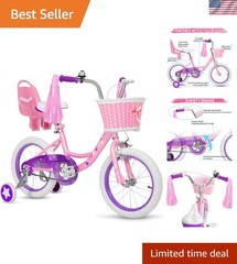 Girls Bike for 3-12 Old Kids, 14 16 20 Inch Kids Bike with Training Wheels, …