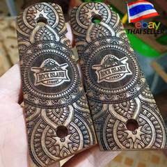 grip for ROCK ISLAND 1911 Full size black wood THAI Gun laser HD Handcraft