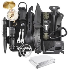 Survival Kit 17 in 1, Survival Gear and Supplies for Adult Teen Men, Survival…