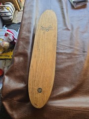 Vintage Sears Spyder Wooden Skateboard Long Board w/ Red Wheels – Approx. 28.5″L