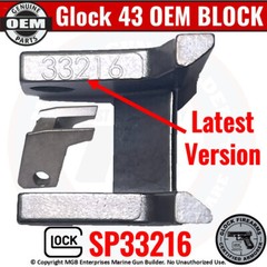 Genuine Glock 43 43X Locking Block OEM – Latest Model Stamped 33216