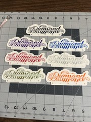 Vintage Skateboard Stickers-Diamond Supply Co. 7 Multi Color Sticker Lot NOS