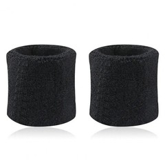 2Pcs Wrist Sweatbands Tennis Wrist Bands Absorbent Sweatbands for Football Bas