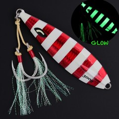 Flat-fall Jigs + BKK Assist Hooks – Saltwater Jigging Lure for Slow Pitch Jigs