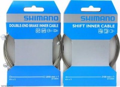 Shimano Stainless Steel Shift Cable + Steel Brake Cable Set for Road MTB Bike
