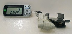 4×3 TriSport Walking 3D Pedometer w/ Belt Clip & Neck Strap ~see description