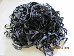 Heat UV Resistant 64 1lb Black Rubber Bands Fishing Bait USA Outdoor FRESH Lot