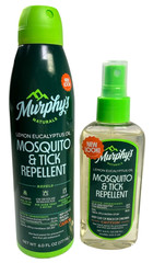 2 Murphy’s Naturals Mosquito Tick Repellent Lemon Eucalyptus Oil 10 fl oz total