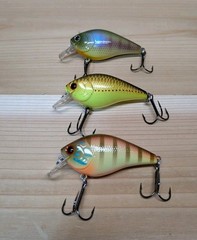 Vintage Lucky Craft 1.5 2 2/5″ 1/2oz Bass Squarebill Crankbait Lot (3) Mint