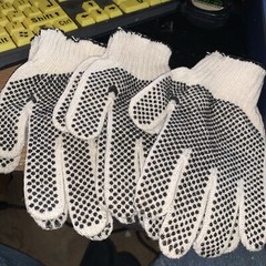 New Fishing Gloves Washable Cotton Beaded None Slip Large Size Last Lot 3 Sets