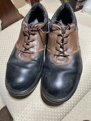 Ecco Mens Black & Brown Leather Performance Golf Shoes Size 45 EU 11-11.5 US
