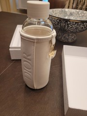 NEW IN BOX DIOR Glass 18oz Water Bottle White
