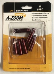 A-Zoom Precision Metal Snap Caps for 38 Special #16118 6-Pack