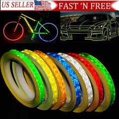 26FT Reflective Safety Tape Self Adhesive pinstripe Sticker Strip Decal 1CM