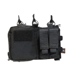 6 Mag Placard 1000D Nylon 2 Pistol Mag Pouches | IFAK | MOLLE | Black