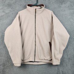 PFG Perfect For Golf Jacket Mens XL Tan Full Zip Fleece Windstopper Gorpcore