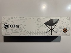 (BRAND NEW) CLIQ Portable Compact Folding Chair, Supports 300 lbs, Black