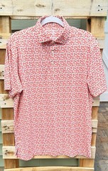 Men’s Rhoback Absolute Peach Golf Shirt MEDIUM