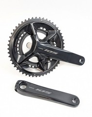 Shimano 105 FC-R7100 Crankset 12-Speed 165mm 50/34T Double Hollowtech II Black