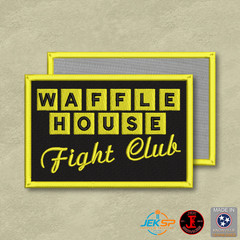 Waffle House Fight Club Funny Morale Patch, 2×3″ | VELCRO® Brand Hook Fastener