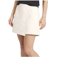 Lands’ End Women’s Elastic Back Twill Wrap Design Skort, Tan, Size Medium, New