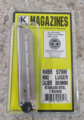 LUGER P08 MAG 1908 ~ 9mm 30 LUGER STAINLESS STEEL 7 RDS Triple K 579m Magazine