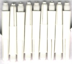 1.5in. 2ba Bright White Nylon Dart Shafts: 2 sets per order