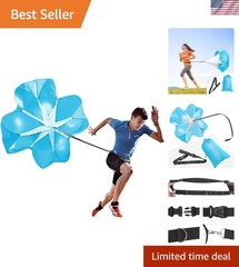 Versatile 56″ Speed Resistance Parachute for Training – Free Carry Bag Included