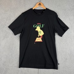adidas Golf Chip Greens Graphic T Shirt Mens Black JG3762 New Without Tags
