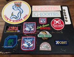 Luck-E-Strike, G. Loomis, Daiwa Decal & Patch Lot – Multicolor, Easy to Apply