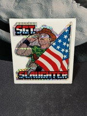 80’s WMMC AWA Sgt. Slaughter Wrestling Kodak Prism Vending Sticker WWE WWF