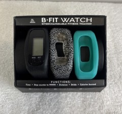 B Fit Interchangeable Set of 3 Silicone Bands ONLY Watch Untested