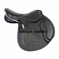 Leather Jumping/Close Contact Double Flap Changeable Gullets System Horse Saddle