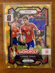 2026 Prizm Monopoly World Cup Lamine Yamal Gold Cracked Ice Spain #41