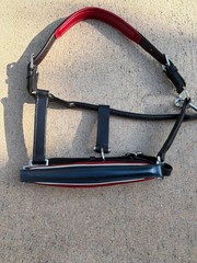 Halter Ego Red, White, and Blue Limited Edition Leather Halter. Size Cob.