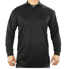 Performance, Lightweight, Breathable, 100% Polyester Long Sleeve Polo Shirt