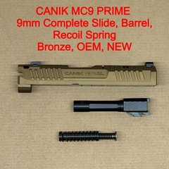NEW Canik METE MC9 Prime 9mm 3.64″ Optics Ready OEM Slide Bronze Cerakote