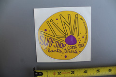 Kina Surf Shop Costa Rica Santa Teresa Yellow Original V72B Vintage Surf STICKER