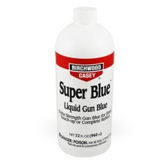Birchwood Casey Super Blue Liquid Gun Blue 32 Fl Oz Plastic Quart Bottle – 13432