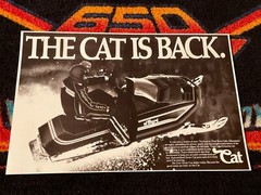 🏁 ‘84 ARCTIC CAT EL TIGRE 6000 Snowmobile Poster vintage sled (THE CAT IS BACK)