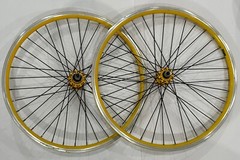 BMX ALLOY 20 X 1 1/8 RIM SET CHOSEN TAIWAN NOS YELLOW